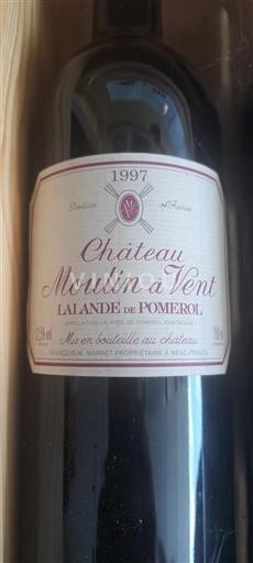 Burdeos Lalande-de-Pomerol Château Moulin à Vent 1997
