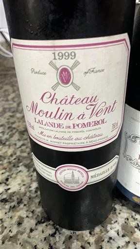 Bordeaux Lalande-de-pomerol Château Moulin à Vent 1999