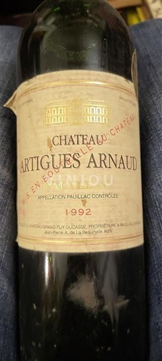 Vin Pauillac Château Artigues Arnaud - 1992 - Anmeldelser