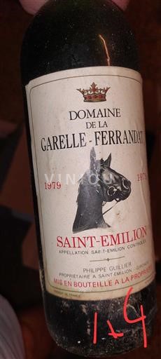 Bordeaux Saint-Émilion Domaine La Garelle-Ferrandat 1979