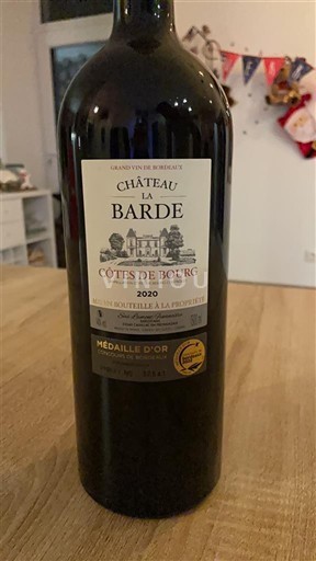 Bordéus Côtes-de-bourg Château La Barde 2020