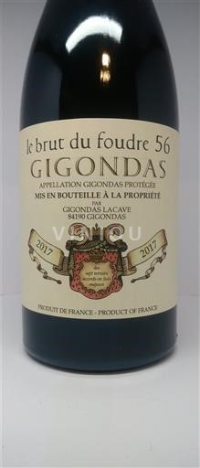 Thung lũng Rhône Gigondas Gigondas LaCave Le Brut du Foudre 56 2017