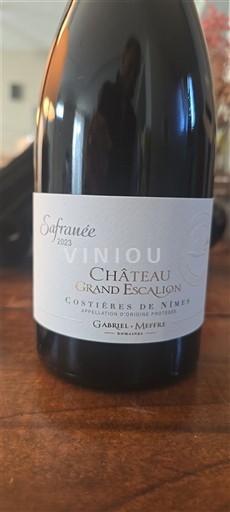 Vallée du Rhône Costières-de-nîmes Château Grand Escalion Safranée 2023