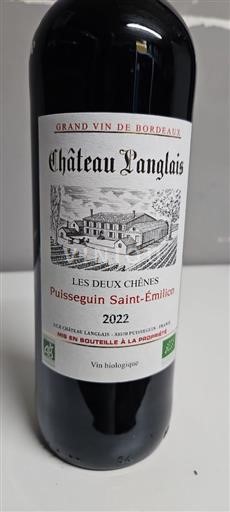 Bordeaux Puisseguin-saint-émilion Château Langlais Les Deux Chênes 2022
