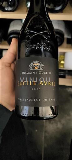 Rhône Valley Châteauneuf-du-Pape Domaine Durieu Lucile Avril 2015