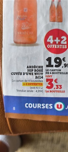 Alpen und Rhônetal Ardèche Cuvée une Nuit 2024