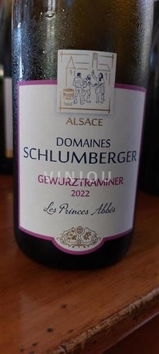 Alsace Gewurztraminer Grand Cru Domaine S Schlumberger Les Princes Abbés 2022