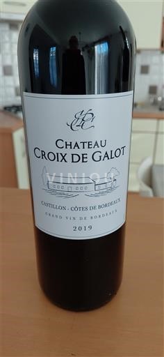 Bordeaux Castillon Côtes de Bordeaux Château Croix de Galot 2019