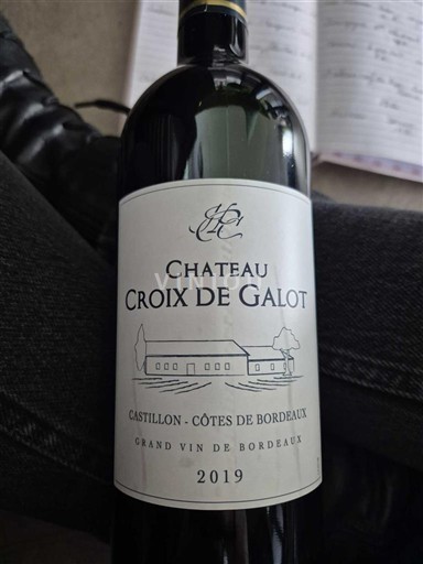 Bordeaux Castillon-côtes-de-bordeaux Château Croix de Galot 2019
