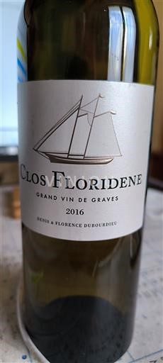 Bordeaux Graves Clos Floridène 2016