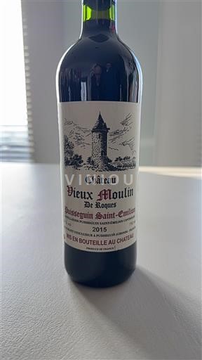 Bordeaux Puisseguin-Saint-Émilion Château Vieux Moulin de Roques 2015