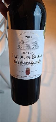 Bordeaux Saint-Émilion Grand Cru Grand Cru Château Jacques Blanc 2015