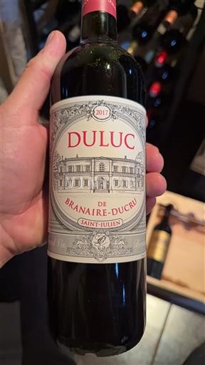 Bordeaux Saint-Julien Branaire-Ducru Duluc 2017