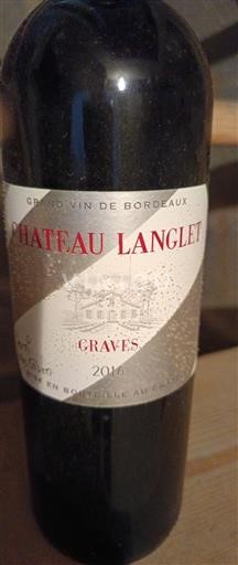 Burdeos Graves Château Langlet 2016