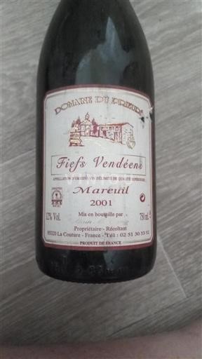 Loire Valley Mareuil Domaine Prieuré 2001