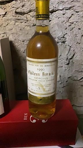 Bordeaux Cérons Château Huradin 1990