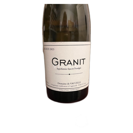 Corsica Ajaccio Domaine Vacelli GRANIT 2023