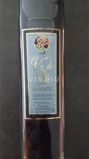 Jura Côtes-du-Jura Henri Maire La Vignère 1999
