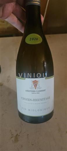 Thung lũng Rhône Crozes-hermitage Héritiers Gambert Cave de Tain 2020