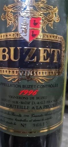 Sudoeste Buzet Vignerons de Buzet 1996