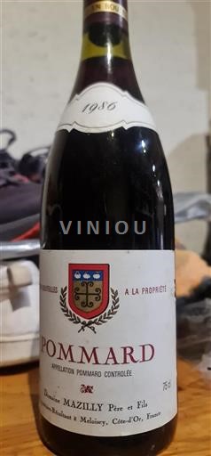 Burgund Pommard Domaine Mazilly Père et Fils 1986