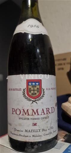 Borgonha Pommard Domaine Mazilly Père et Fils 1986
