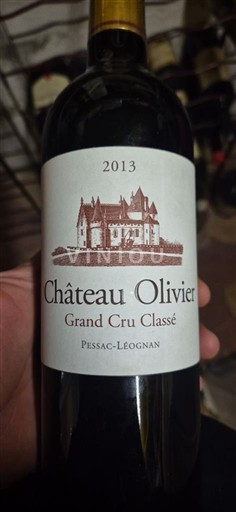 Bordeaux Pessac-Léognan Grand Cru Classé Château Olivier 2013