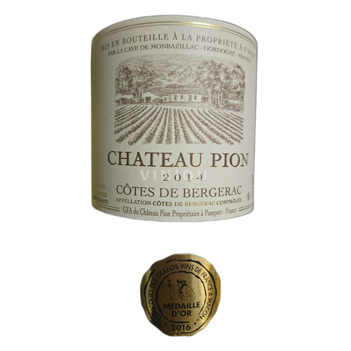 Zuidwest-Frankrijk Côtes-de-Bergerac Chateau Pion 2014