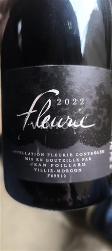 Beaujolais Fleurie Jean Foillard 2022