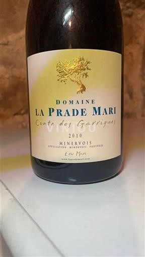 Langvedok Minervois Domaine La Prade Mari Conte des Garrigues 2010