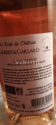 Languedoc Gilbert & Gaillard Le Rosé du Château 2022