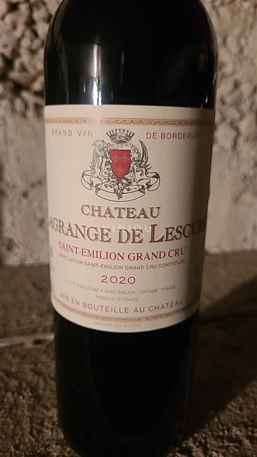 Bordeaux Saint-Émilion Grand Cru Grand Cru Château Lagrange de Lescure 2020