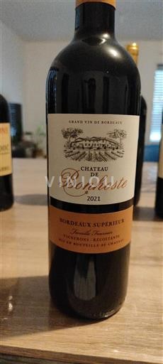 Bordeaux Bordeaux supérieur Château Bonhoste 2021