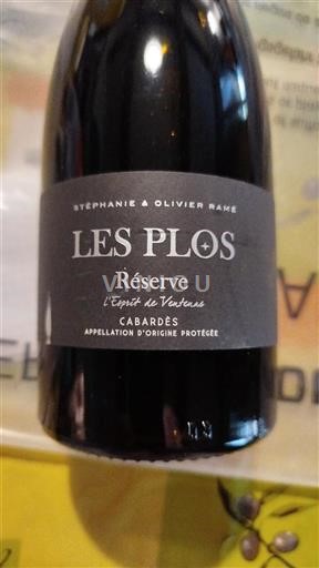 Langvedok Cabardès Les Plos Réserve Neleten.