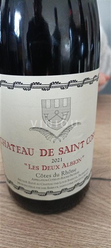 Thung lũng Rhône Côtes-du-rhône Château Saint Cosme Les Deux Albion 2021
