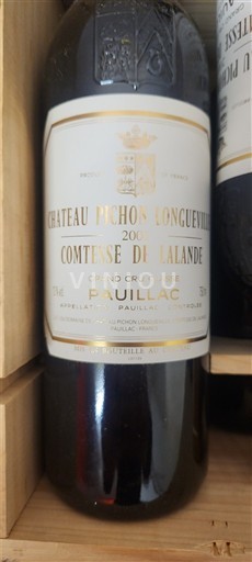 Bordeaux Pauillac Grand Cru Château Pichon Longueville Comtesse de Lalande 2001