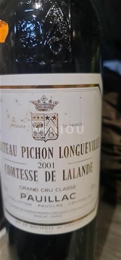 Bordeaux Pauillac Grand Cru Château Pichon Longueville Comtesse de Lalande 2001