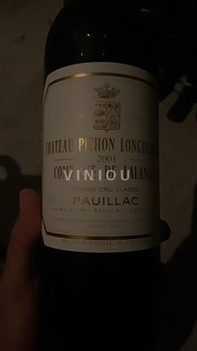 Bordeaux Pauillac Grand Cru Château Pichon Longueville Comtesse de Lalande 2001