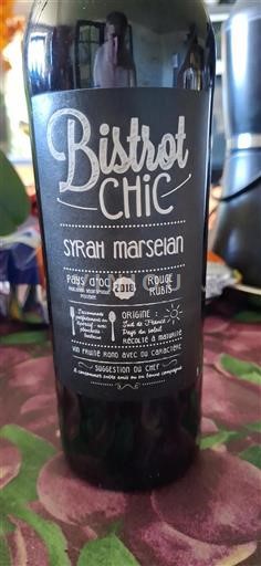Languedoc og Roussillon Pays d'Oc Bistrot Chic 2018