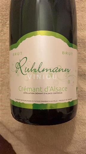 Alsace Crémant d'Alsace Ruhlmann Icke årgångsbetecknad