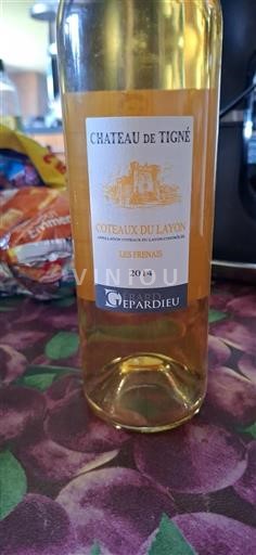 Vin Blanc moelleux Les Frenais Château Tigné 2014 France Vallée de la Loire Coteaux-du-layon AOC