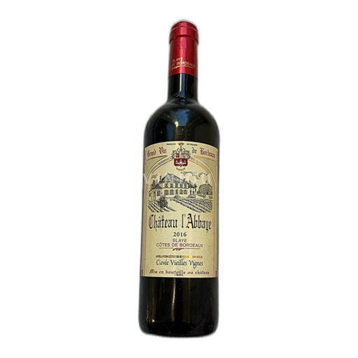 Bordeaux Blaye-côtes-de-bordeaux Château L'Abbaye Vieilles Vignes 2016