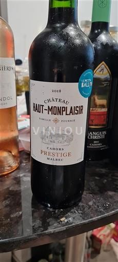 Sudoeste Cahors Château Haut-Monplaisir Prestige 2018