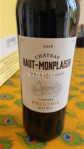 Jugozahod Cahors Château Haut-Monplaisir Prestige 2018