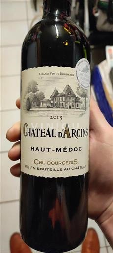 Bordeaux Haut-Médoc Cru Bourgeois Château Arcins 2015