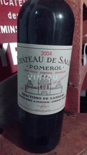Bordeaux Pomerol Château Sales 2004