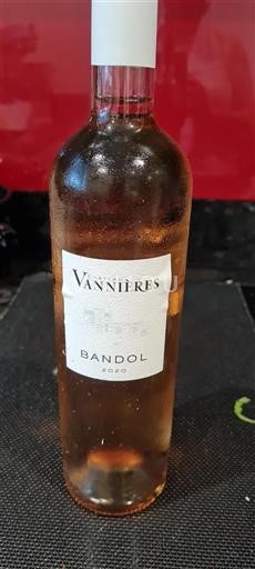 Vin Rosé sec Château Vannières 2020 France Provence Bandol AOC