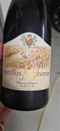 Valle del Rodano Côte-rôtie Domaine Bertrand David Spiritus Amphorum 2020