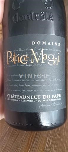 Rhône-dalen Châteauneuf-du-Pape Domaine Patrice Magni Ikke årgangsbestemt