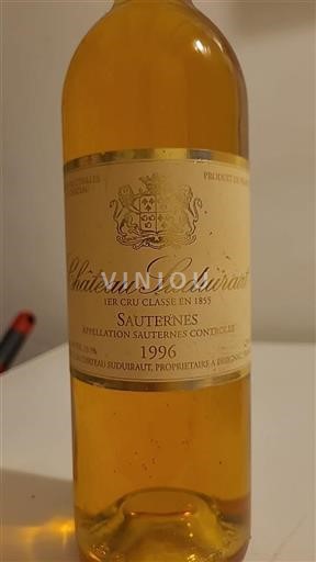 Burdeos Sauternes Premier Cru Château Suduiraut 1996